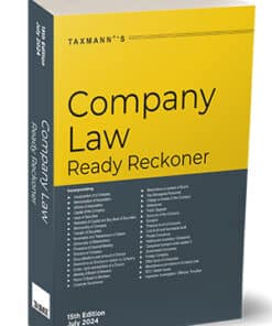 Taxmann's Company Law Ready Reckoner - 15th Edition July 2024