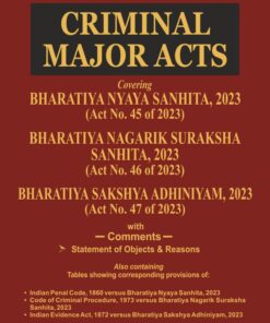 Bharat’s Criminal Major Acts - 1st Edition 2024