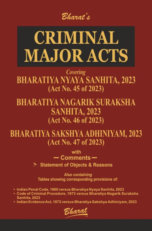 Bharat’s Criminal Major Acts - 1st Edition 2024