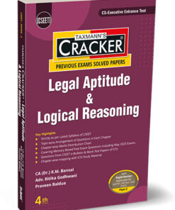 Taxmann's Cracker - Legal Aptitude & Logical Reasoning by K.M. Bansal for Nov 2025