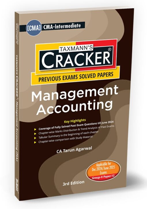 Taxmann's Cracker - Management Accounting (MA) by Tarun Agarwal for Dec 2024