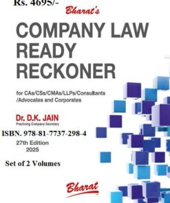 Bharat's Company law Ready Reckoner by Dr. D.K. Jain - 27th Edition 2025