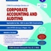 Commercial's Corporate Accounting and Auditing by CMA G.C. Rao for June 2025 Exam