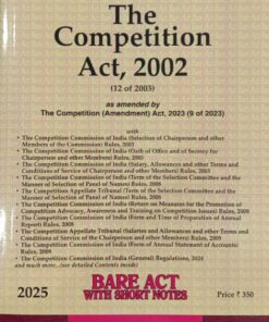 Lexis Nexis’s The Competition Act, 2002 (Bare Act) - 2025 Edition