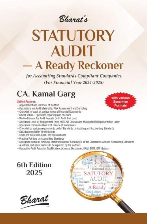 Bharat's Statutory Audit — A Ready Reckoner by CA. Kamal Garg - 6th Edition 2025
