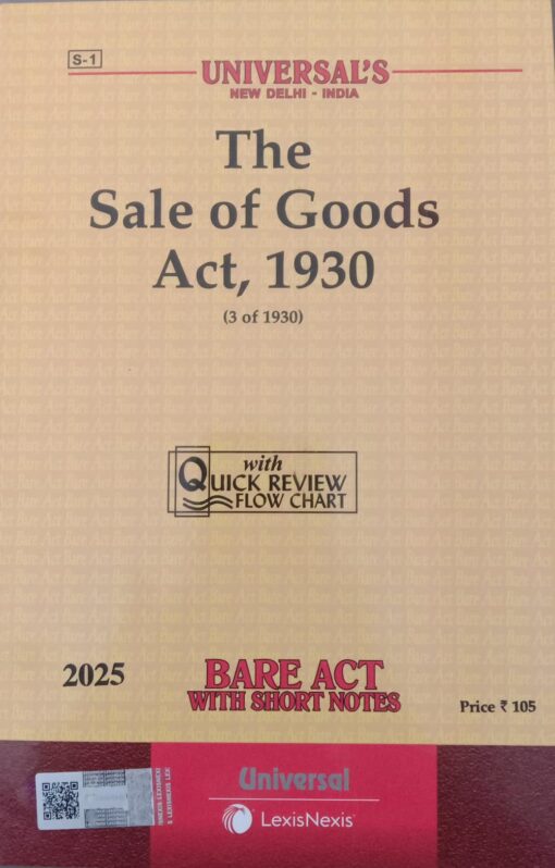 Lexis Nexis’s Sale of Goods Act, 1930 (Bare Act) - 2025 Edition