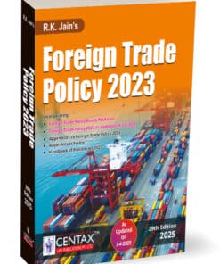 Centax's Foreign Trade Policy 2023 by R.K Jain - 29th Edition April 2025