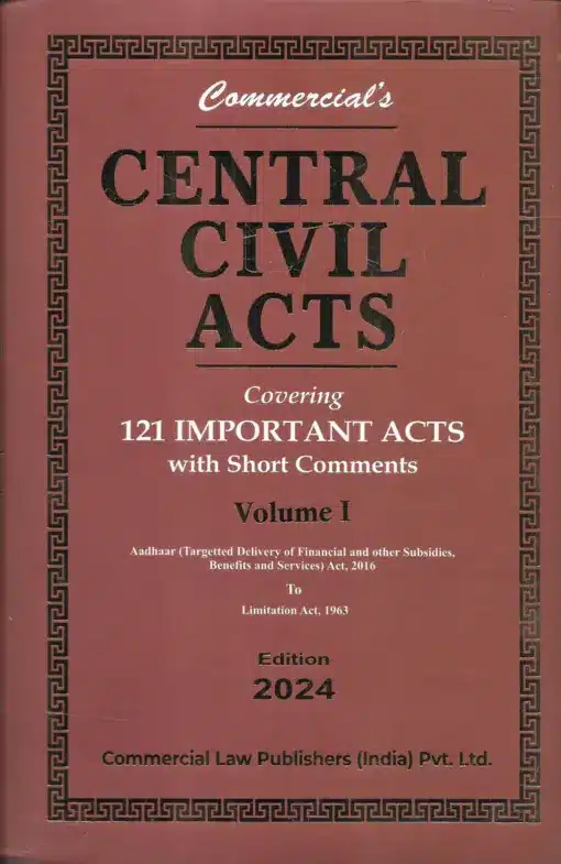 Commercial's Central Civil Acts (Bare Act) – Edition 2024