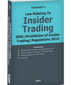 Taxmann's Law Relating to Insider Trading | SEBI (Prohibition of Insider Trading) Regulations 2015