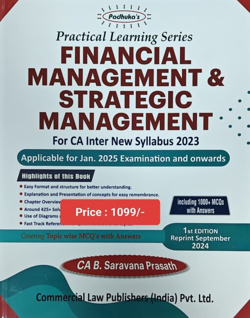 Commercial's Practical Learning Series - Financial Management and Strategic Management by G. Sekar for Jan 2025