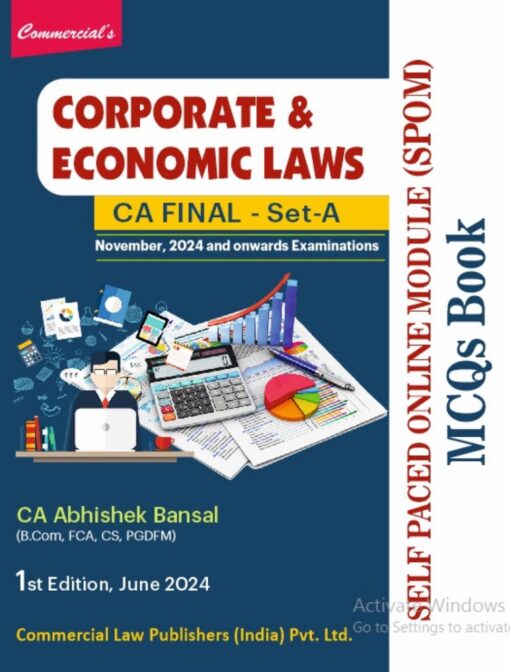 Commercial's Corporate and Economic Laws (MCQs Book) by Abhishek Bansal for Nov 2024 Exam