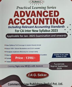 Commercial's Practical Learning Series - Advanced Accounting by G. Sekar for Jan 2025