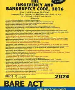 Commercial's The Insolvency & Bankruptcy Code, 2016 (Bare Act) – Edition 2024