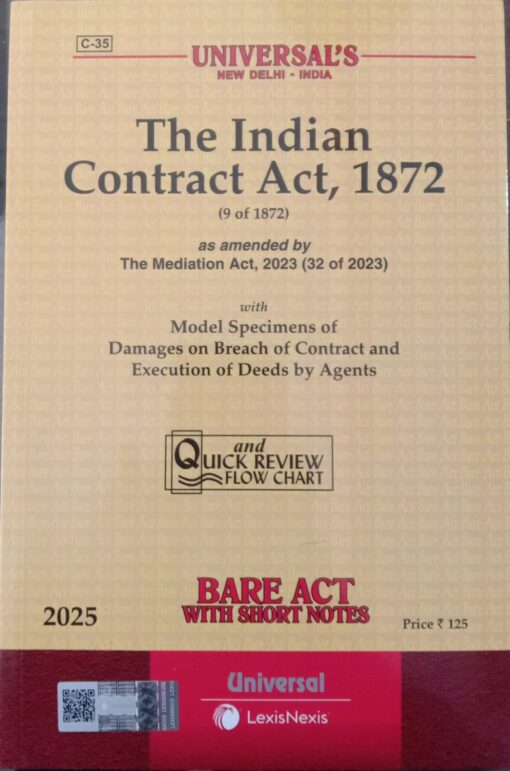 Lexis Nexis’s Contract Act, 1872 (Bare Act) - 2025 Edition