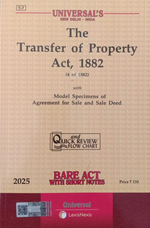 Lexis Nexis’s Transfer of Property Act, 1882 (Bare Act) - 2025 Edition