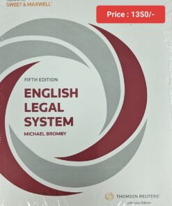 Sweet & Maxwell's English Legal System by Michael Bromby - 5th South Asian Edition 2024