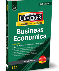 Taxmann's Cracker - Business Economics (Economics) by Ritu Gupta for Sept 2025