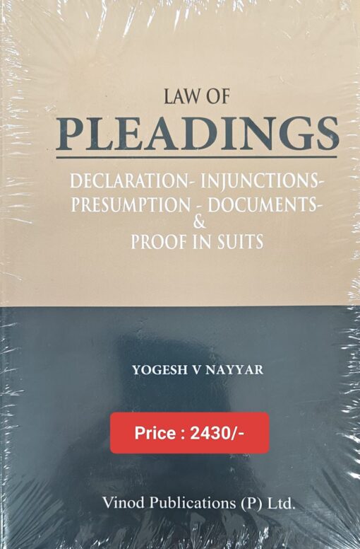 Vinod Publication's Law of Pleadings by Yogesh V. Navyar