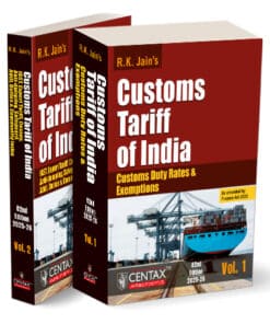 Centax's Customs Tariff of India 2025-26 by R.K. Jain (2 volumes) - 82nd Edition 2025-26